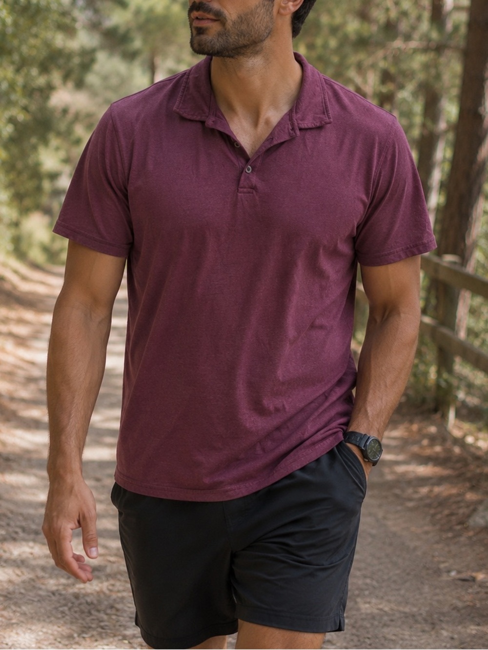 True Classic Men’s Burgundy Plum Polo Shirt XL Short Sleeve Casual Golf Outdoor